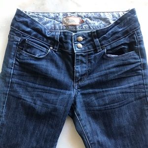 Paige Petite Straight Leg Dark Denim Jeans 26 P